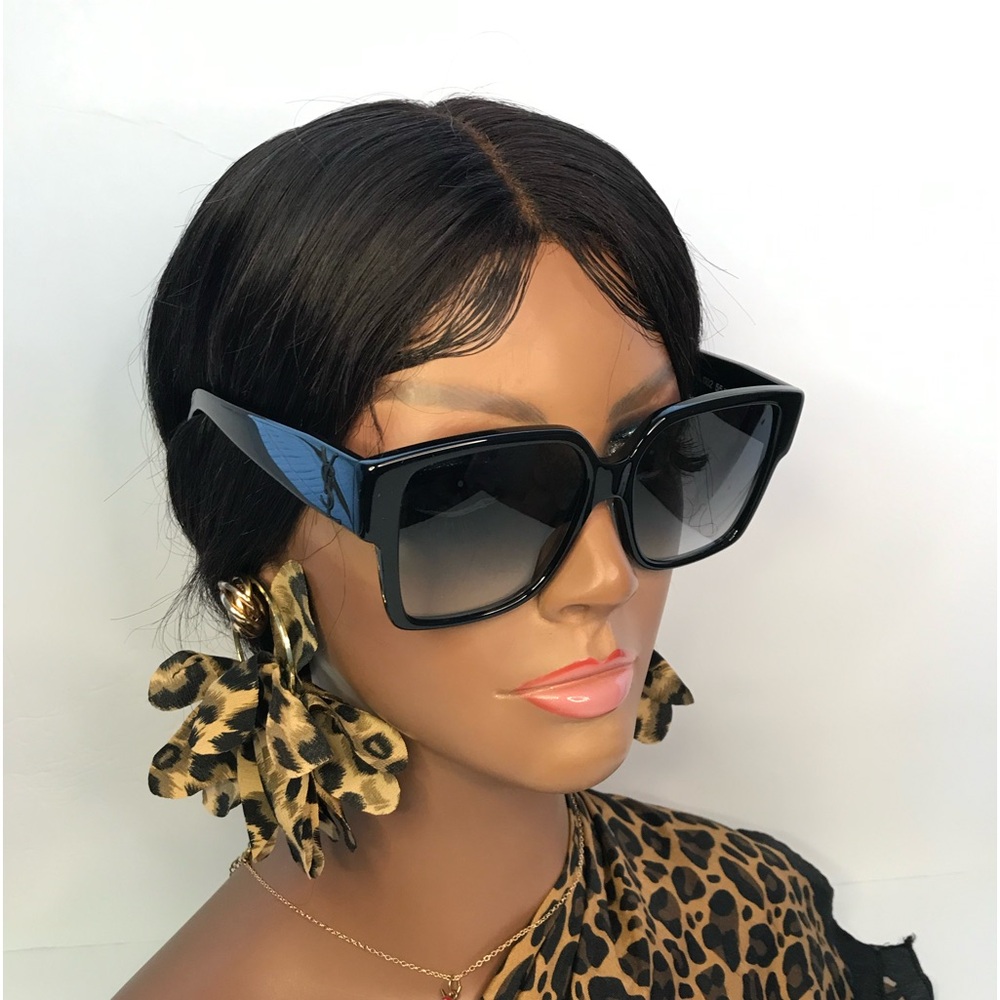 New - 💯 Authentic Saint Laurent Black Grey Sunglasses SLM9 - Picture 4 of 17